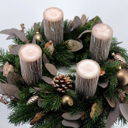 Exklusiver Adventskranz "Wienerwald" in Naturtönen | 45cm