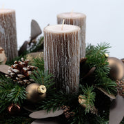 Exklusiver Adventskranz "Wienerwald" in Naturtönen | 45cm