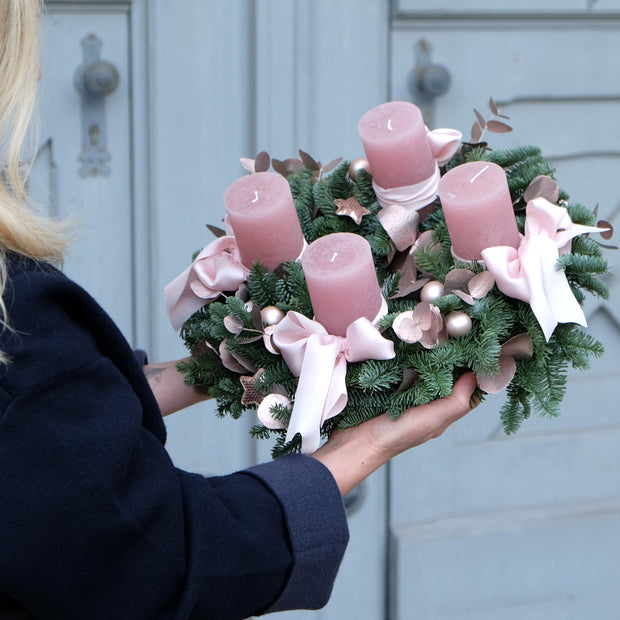 Adventskranz "Rosewood Elegance" | 35cm