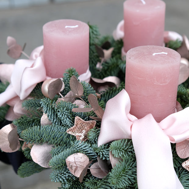Adventskranz "Rosewood Elegance" | 35cm