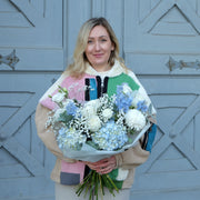 "Be my Baby" in Hellblau und Weiß