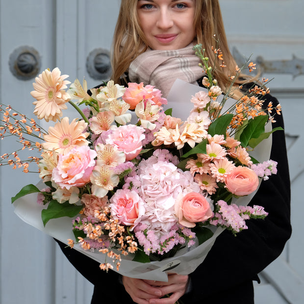 "Romantic Sunset" in Rosé und Apricot