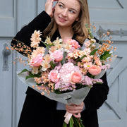 "Romantic Sunset" in Rosé und Apricot